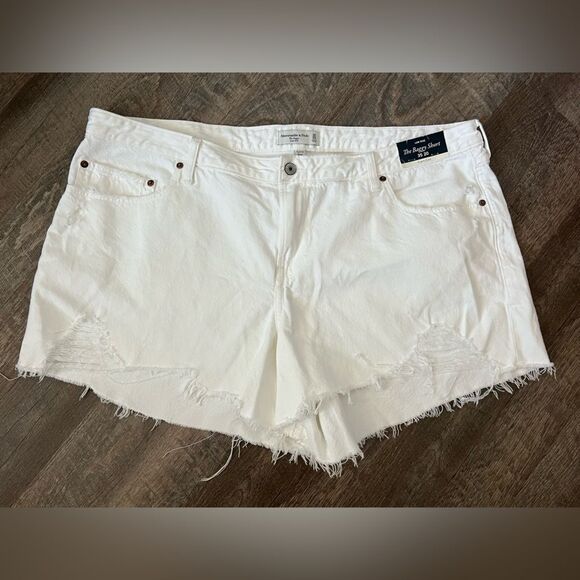 Abercrombie & Fitch Curve Love Low Rise Baggy Short 35/20 - Picture 1 of 7